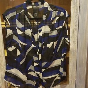 Metaphor Sheer Multi Colored Top. CNS025. XL/P